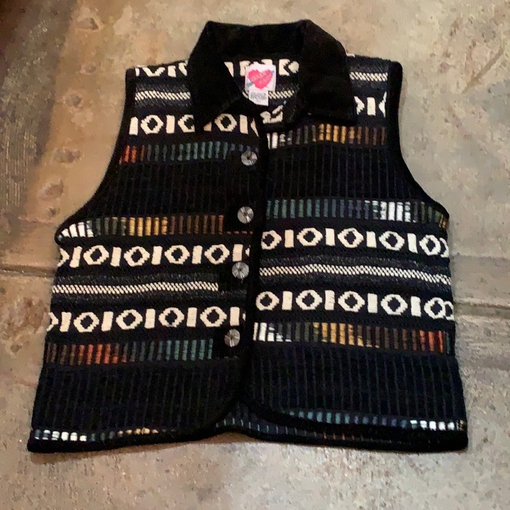 Vintage Karen hart tapestry vest 1990’s